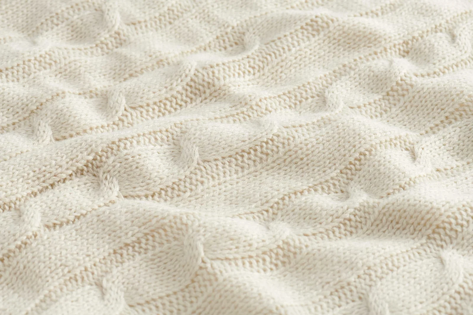 Branded Field & Co. Sherpa Blanket - Cable Knit Design — view 26