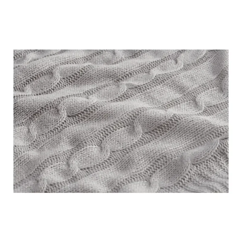 Branded Field & Co. Sherpa Blanket - Cable Knit Design — view 3