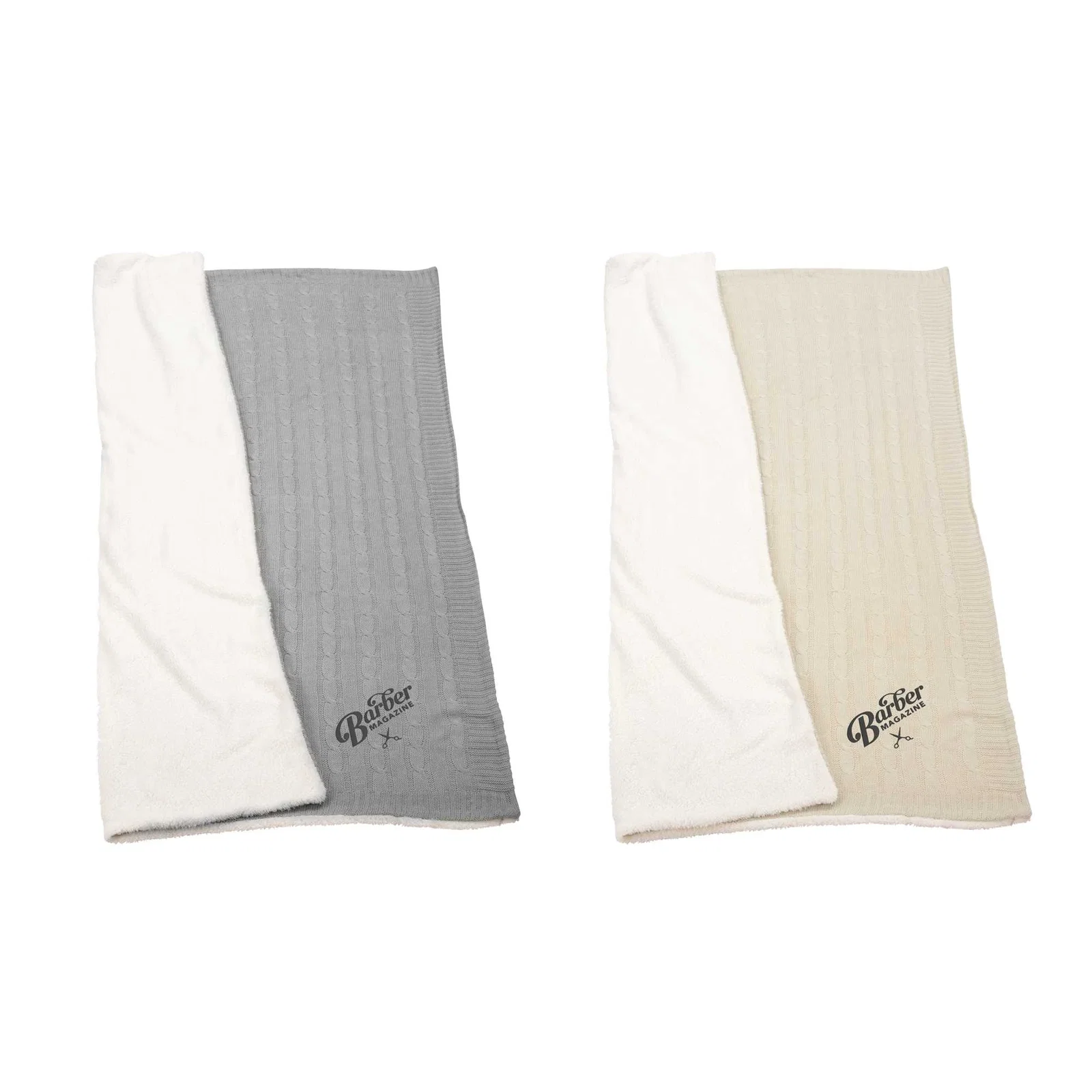Branded Field & Co. Sherpa Blanket - Cable Knit Design — view 43
