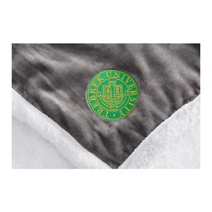 Custom Field & Co. Chevron Striped Sherpa Blanket - 50" x 60"