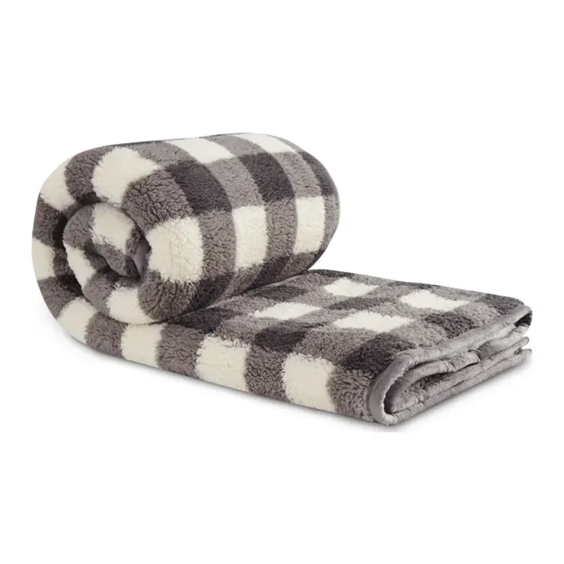 Field & Co.® Double Sided Plaid Sherpa Blanket — view 10