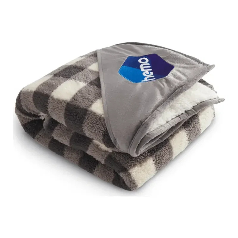 Field & Co.® Double Sided Plaid Sherpa Blanket — view 11