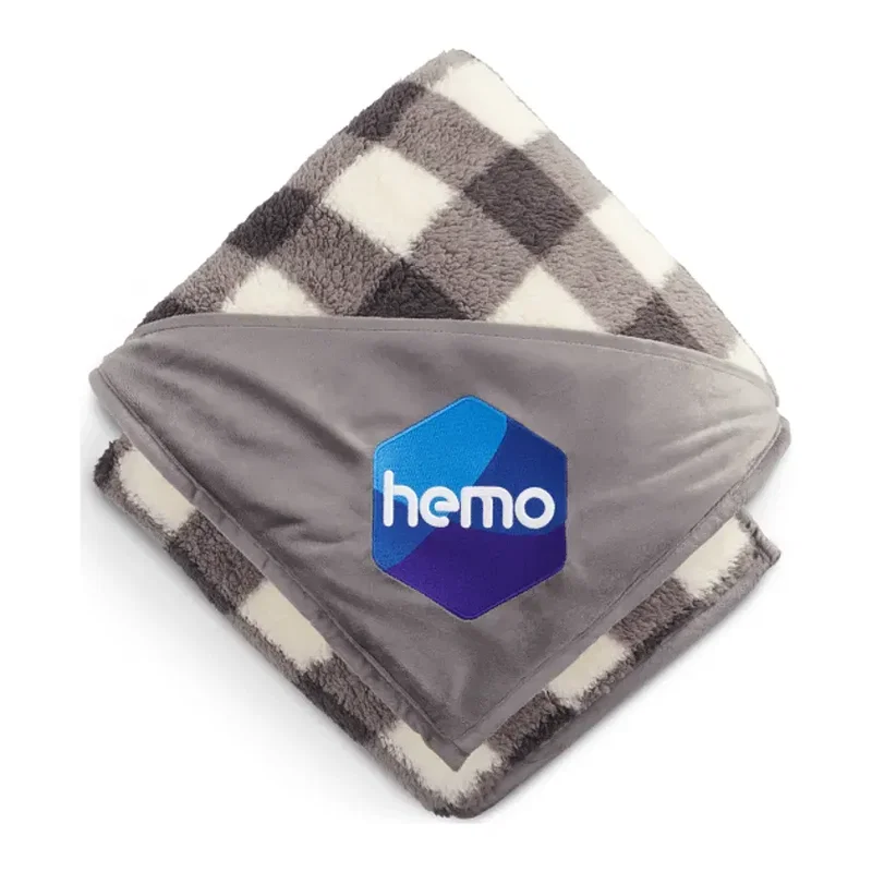 Field & Co.® Double Sided Plaid Sherpa Blanket — view 12