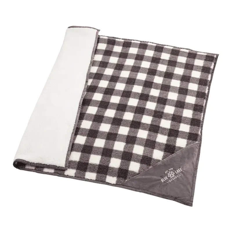 Field & Co.® Double Sided Plaid Sherpa Blanket — view 13