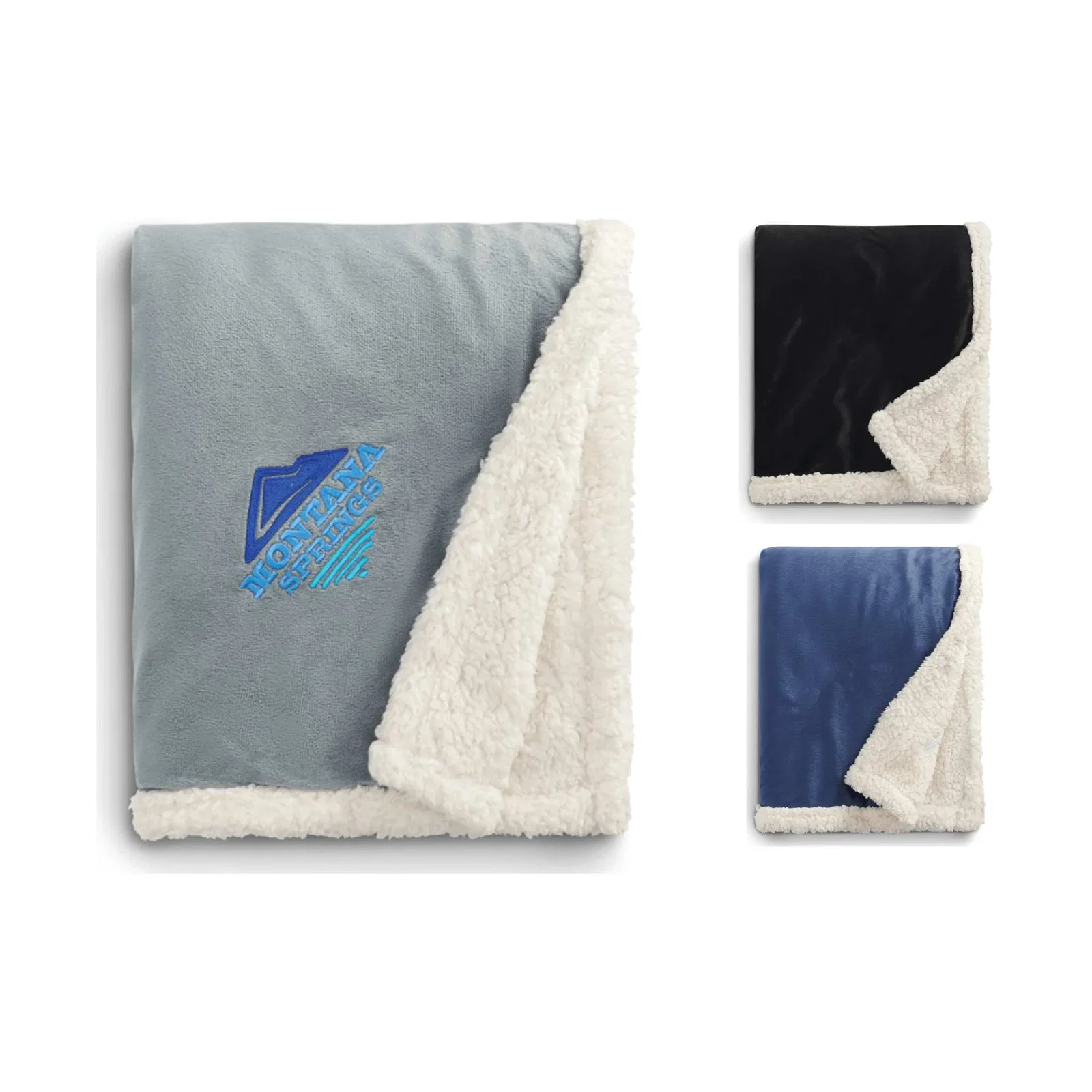 Custom Field & Co. Sherpa Blanket - 50"x60"x1" Size — view 28