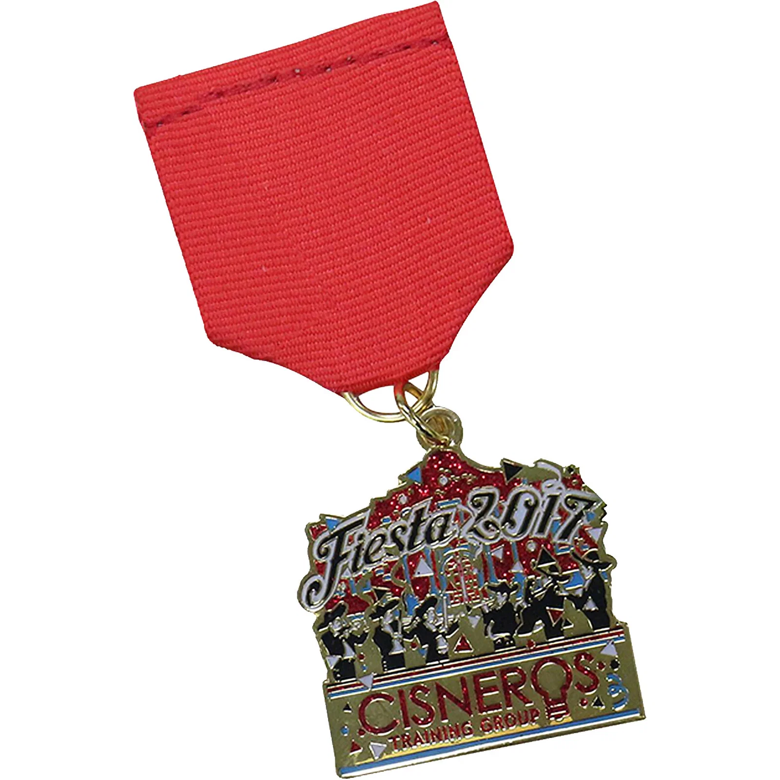 Fiesta Medals: 1 1/2" W x 1 1/2" H x 1/16" D