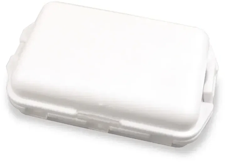 Fill, Fold and Fly Medicine Box. Folding six-compartment pill organizer box for pharmacy travel giveaways, view 3