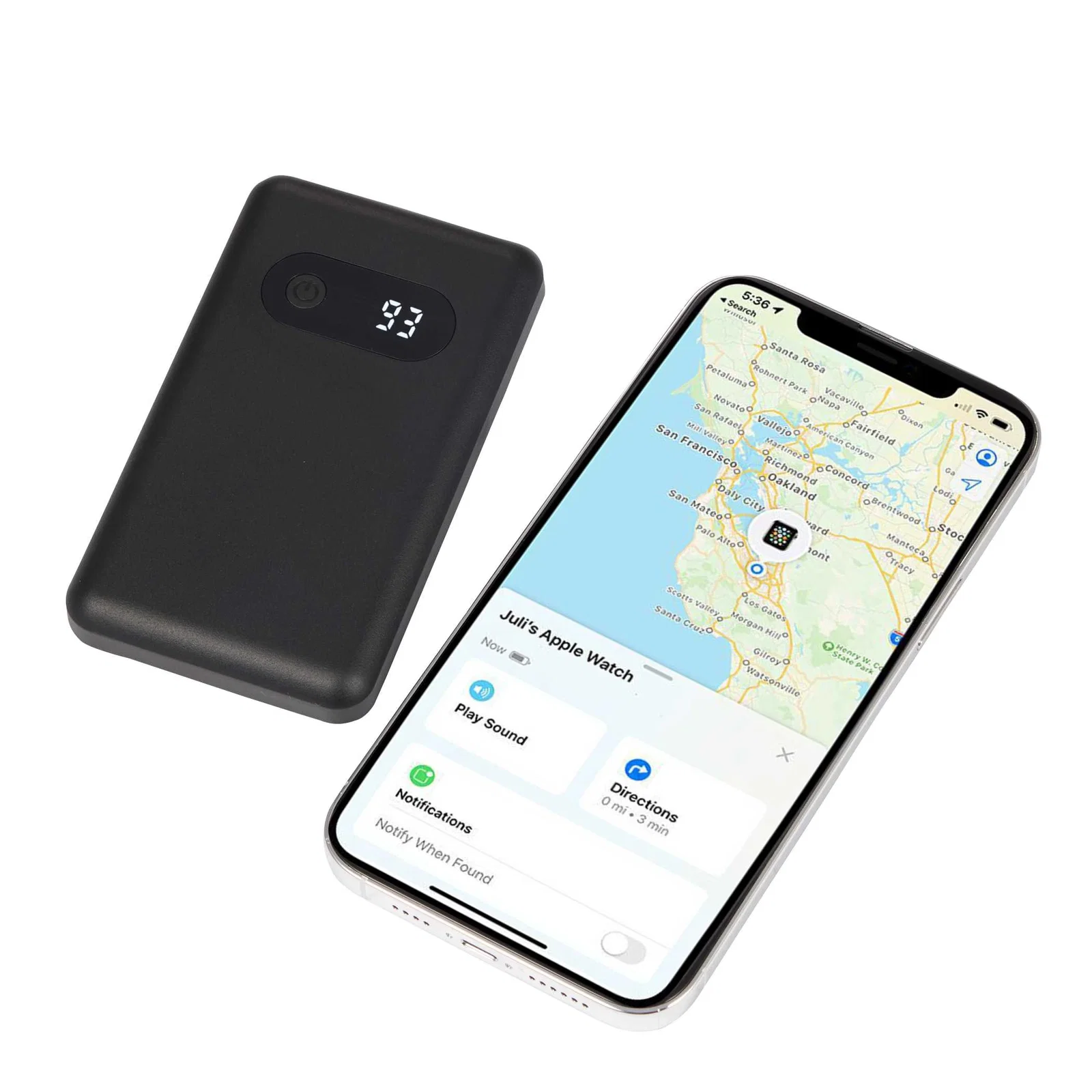 Find My 5,000 mAh 18W PD Power Bank with Digital Display — view 4