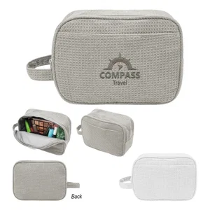 Finley rPET Waffle Knit Toiletry Bag