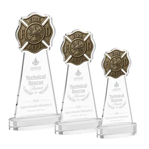 Starfire Crystal Fire Department Award on Round Alberton Base