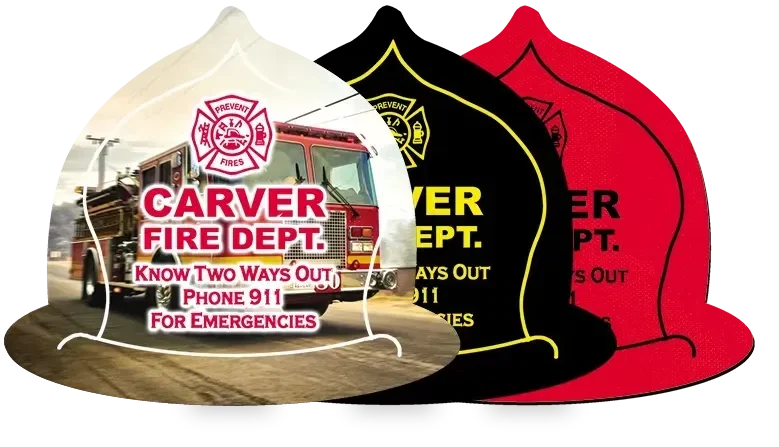 Fire Helmet Jar Opener. Fire helmet shaped natural rubber jar opener for firefighter safety giveaways