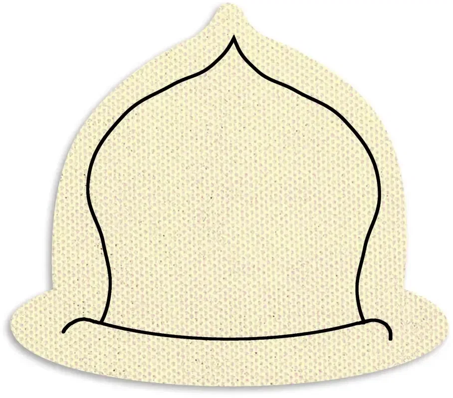 Fire Helmet Jar Opener. Fire helmet shaped natural rubber jar opener for firefighter safety giveaways, view 3