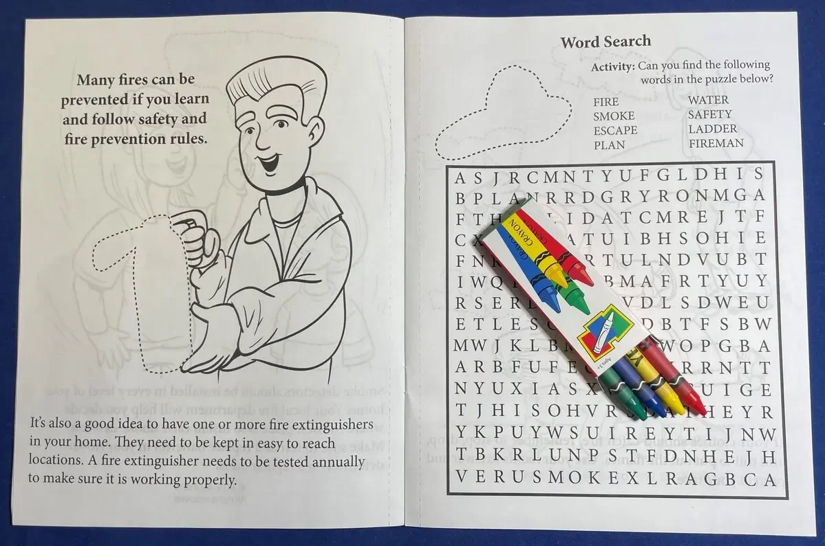 Fire Safety Sticker Book for Kids | Learn, Color & Play with Fire Safety Tips