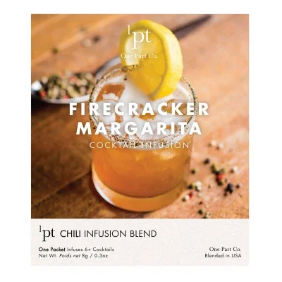 Margarita cocktail infusion packet shown in a white single-serve pouch