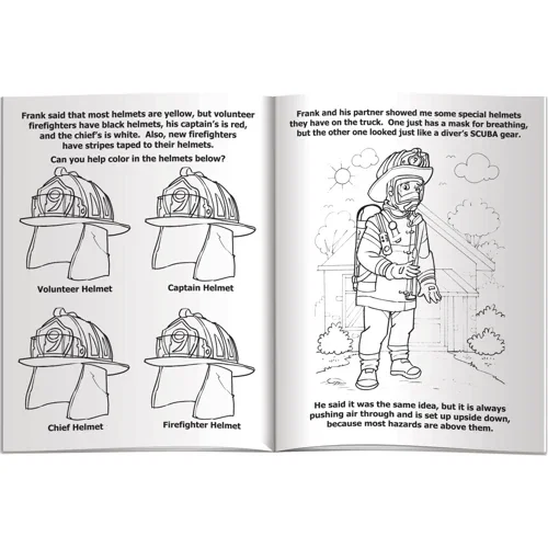 Pack of 4 non-toxic Fun Pak crayons included with Firefighters in Uniform combo