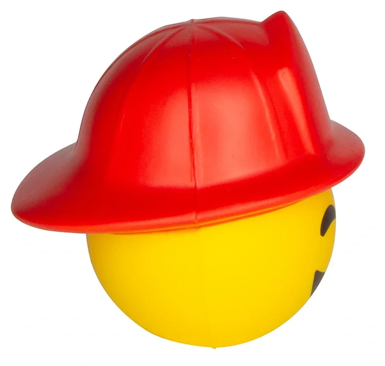 Fireman Emoji Hat Stress Reliever — view 2