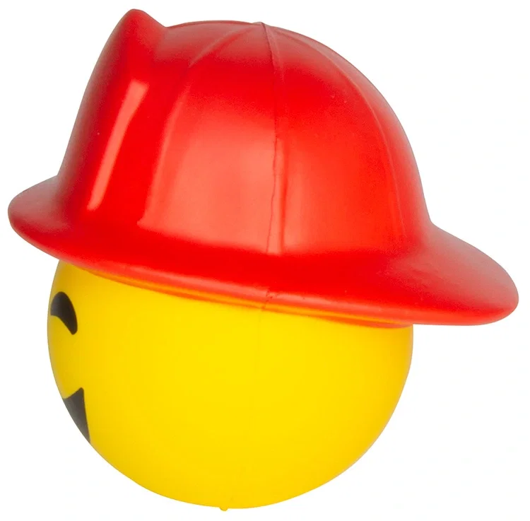 Fireman Emoji Hat Stress Reliever — view 4