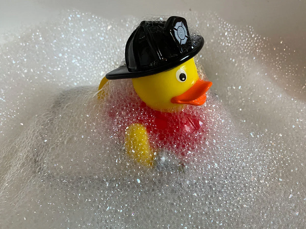 Fireman Rubber Duck — view 2