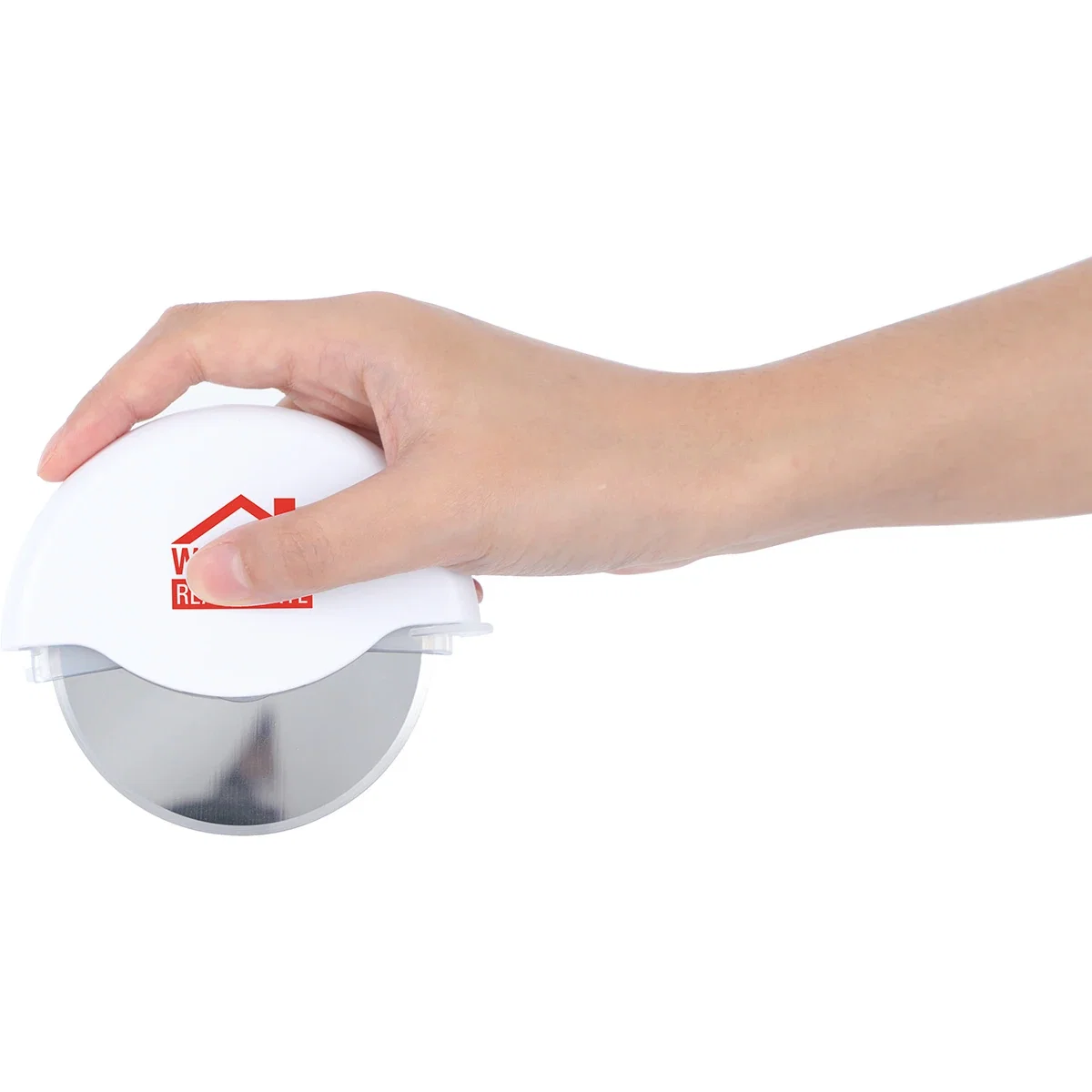 Firenza Pizza Cutter shown removed from its protective cover