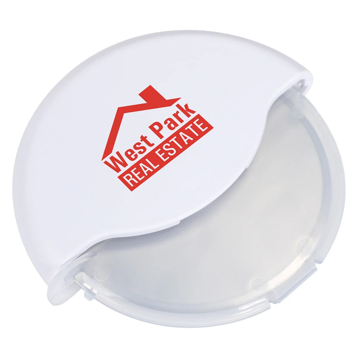 Close-up of the custom Firenza Pizza Cutter's logo imprint area