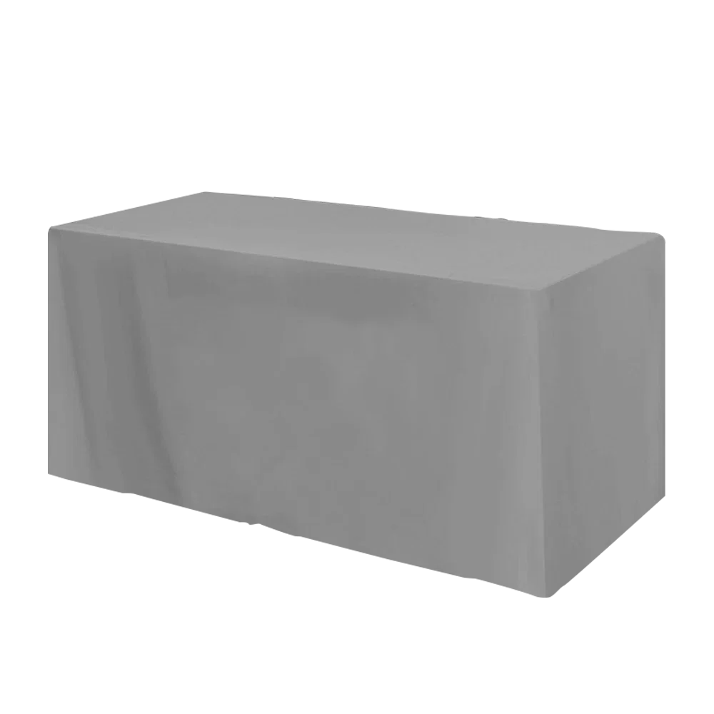 Fitted 3-sided Table Cover - fits 4 foot standard table — view 12