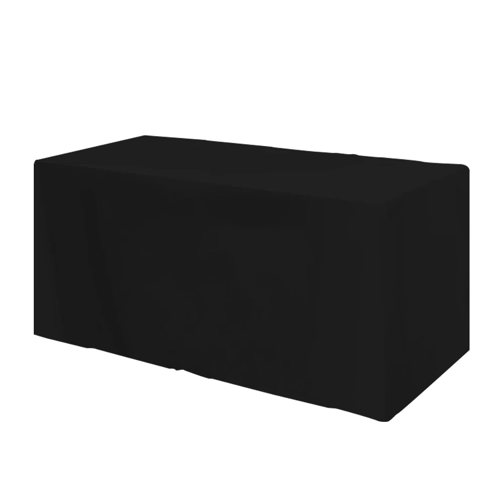Fitted 3-sided Table Cover - fits 4 foot standard table — view 13