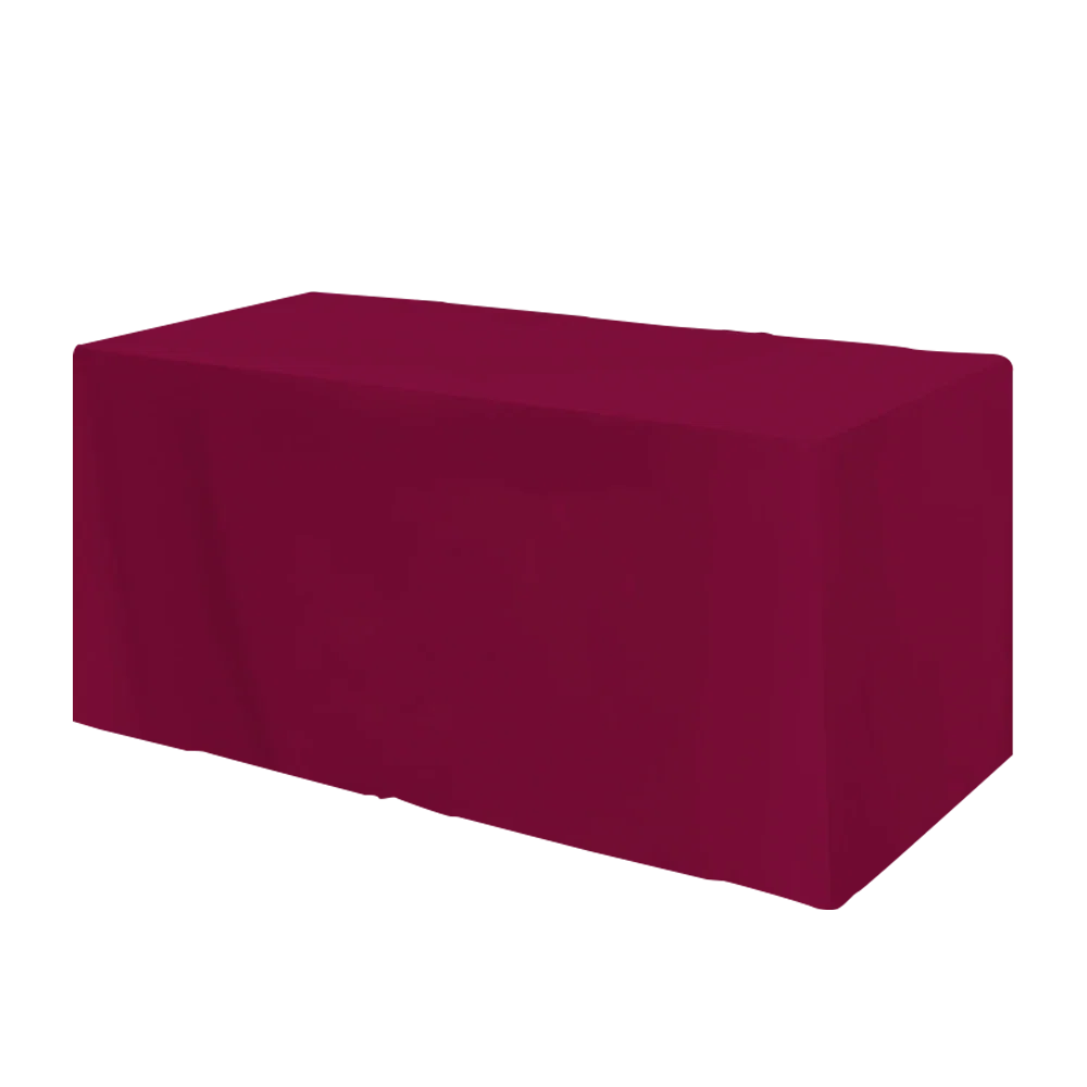 Fitted 3-sided Table Cover - fits 4 foot standard table — view 8