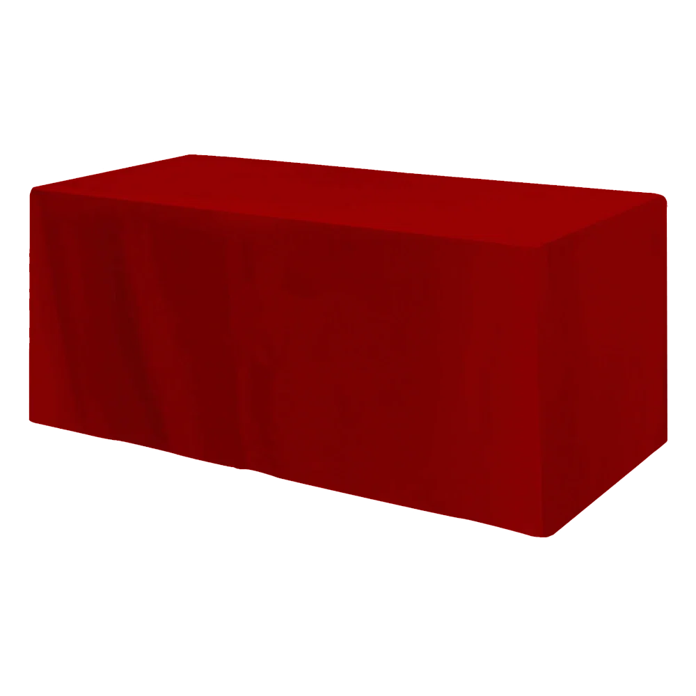 Fitted 3-sided Table Cover - fits 6 foot standard table — view 10