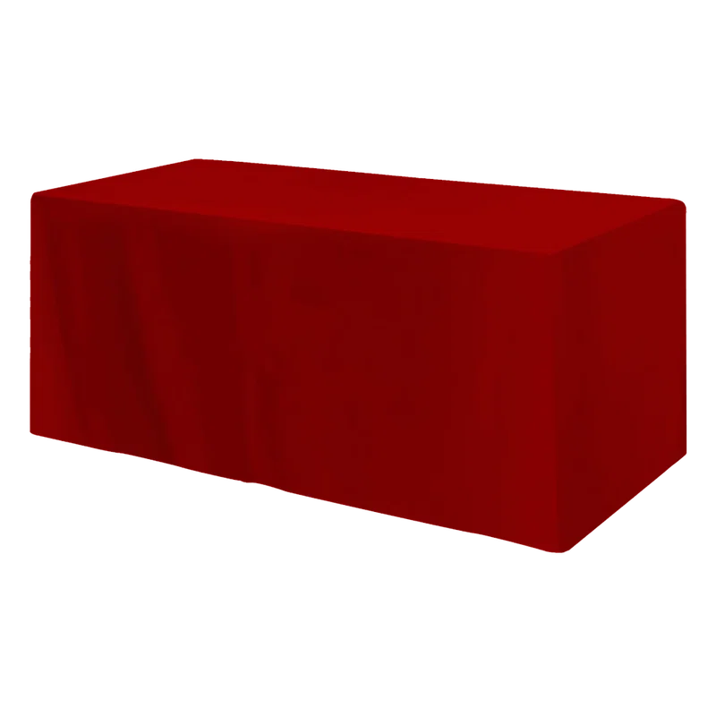 Fitted 3-sided Table Cover - fits 6 foot standard table — view 10