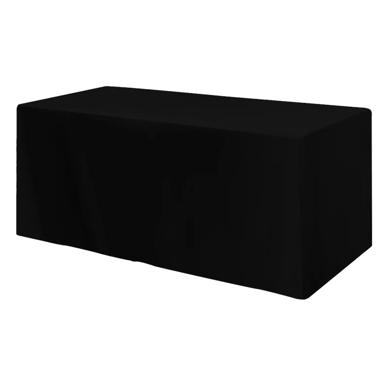 Fitted 3-sided Table Cover - fits 6 foot standard table — view 14