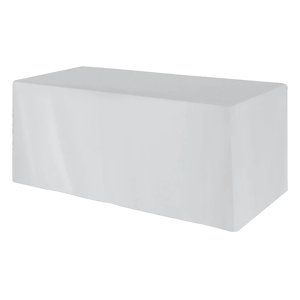 Fitted 3-sided Table Cover - fits 6 foot standard table — view 9