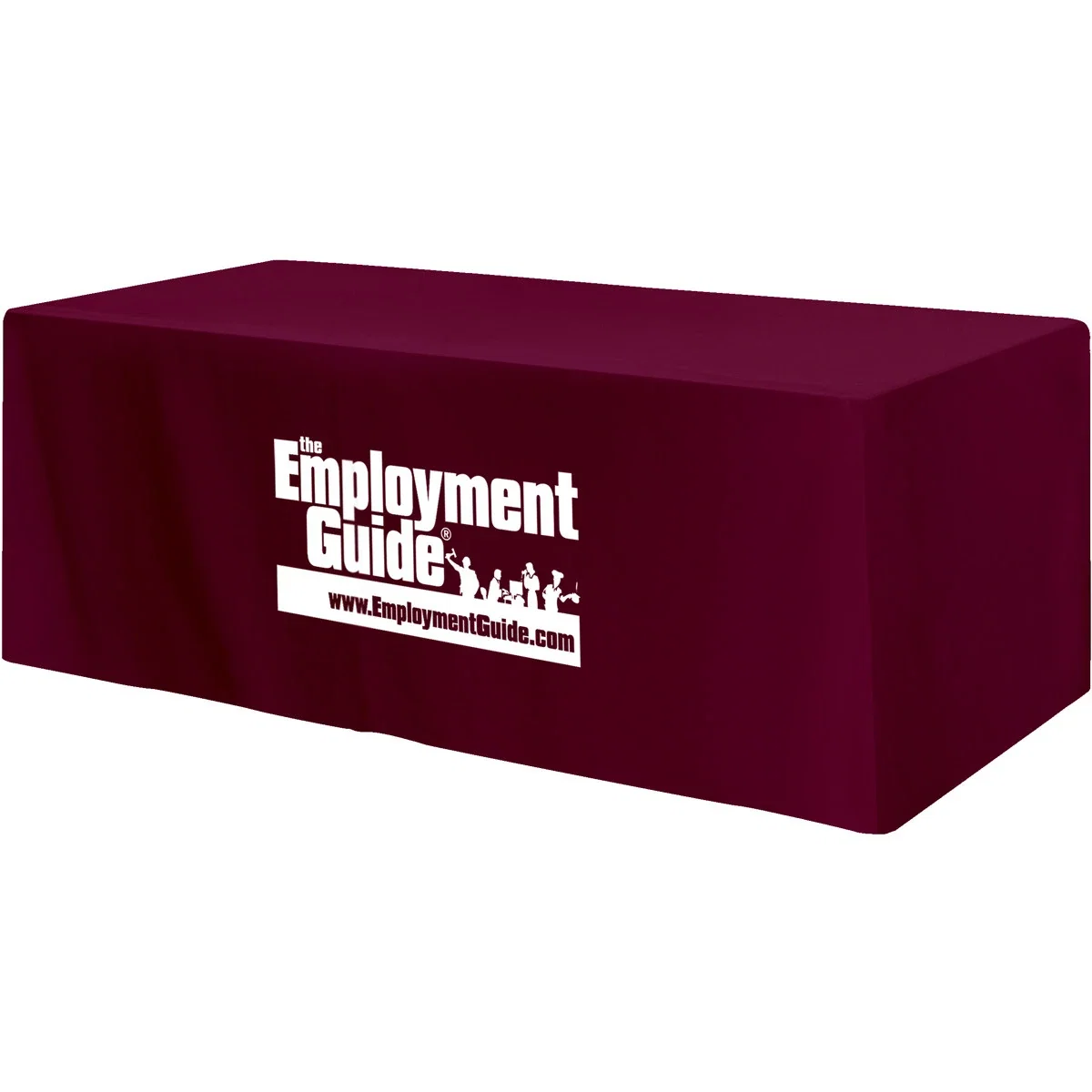 Fitted 3-sided Table Cover - fits 8 foot standard table — view 2