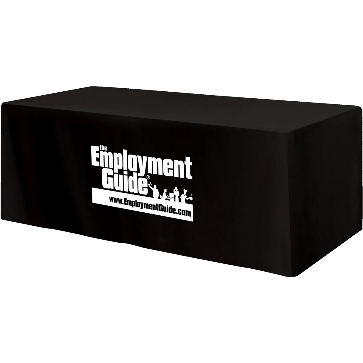 Fitted 3-sided Table Cover - fits 8 foot standard table — view 3