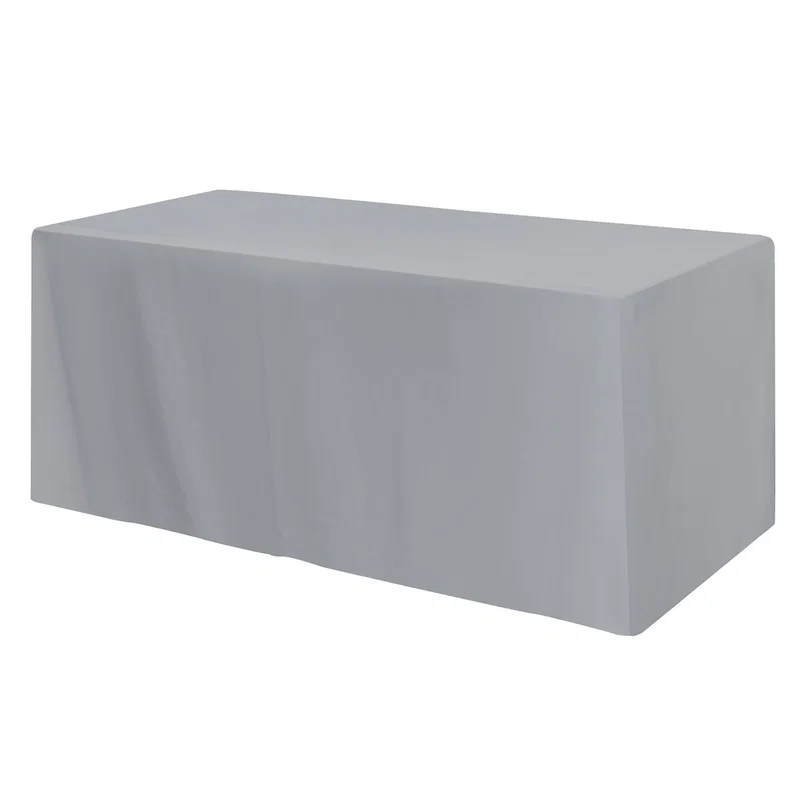Fitted Poly/Cotton 4-sided Table Cover - fits 6' standard table — view 2