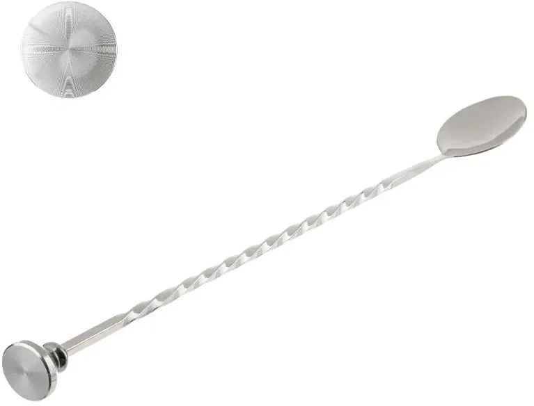 Personalized Flair Bartending Mixing Spoon and Muddler — view 2