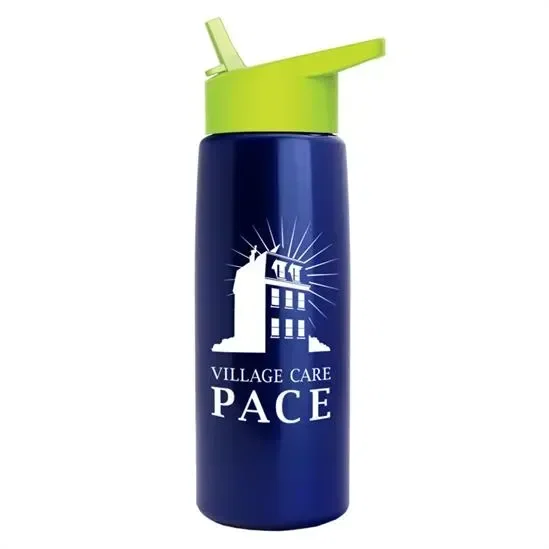Flair Tritan® Metallike Bottle with Flip-Straw Lid (26 oz.)