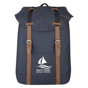 Custom Printed Flap Drawstring Backpack