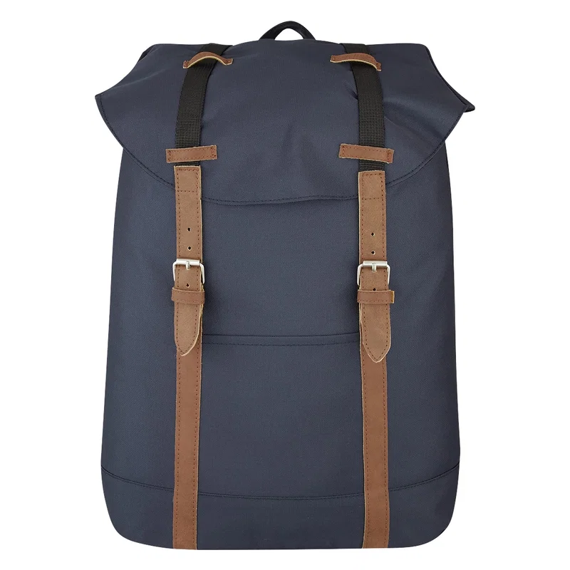 Custom Printed Flap Drawstring Backpack — view 4