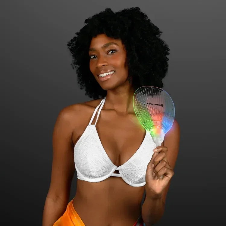 Flashing Fancy Fan with LED Lights — view 3
