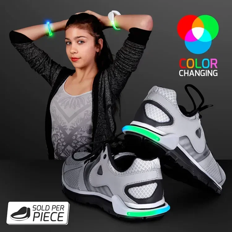 Flashing Multicolor Shoe Heel Light for Night Safety — view 2