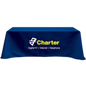 Flat 3-sided Table Cover - fits 8 foot standard table: Poly-Cotton