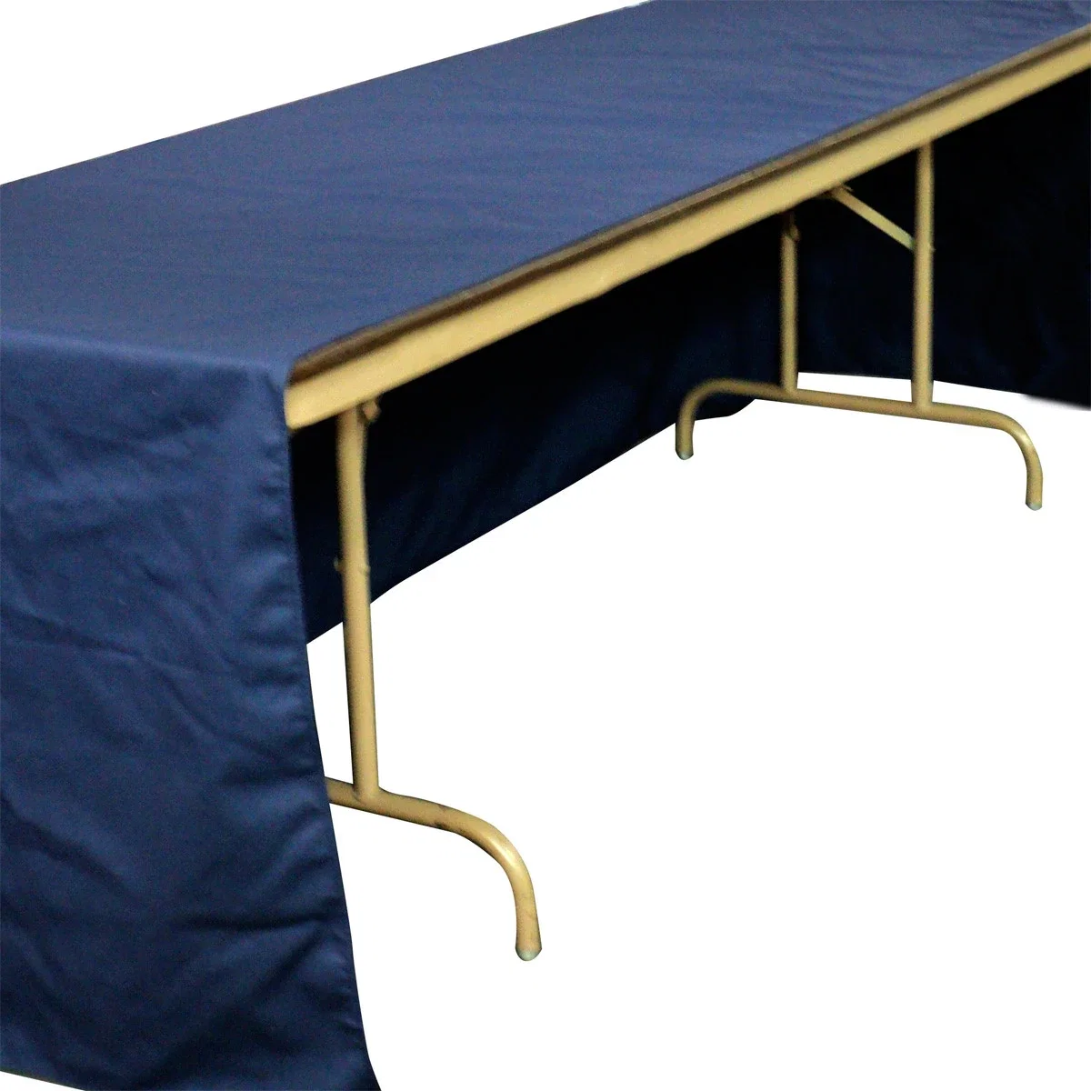 Flat 3-sided Table Cover - fits 8 foot standard table: Poly-Cotton — view 2