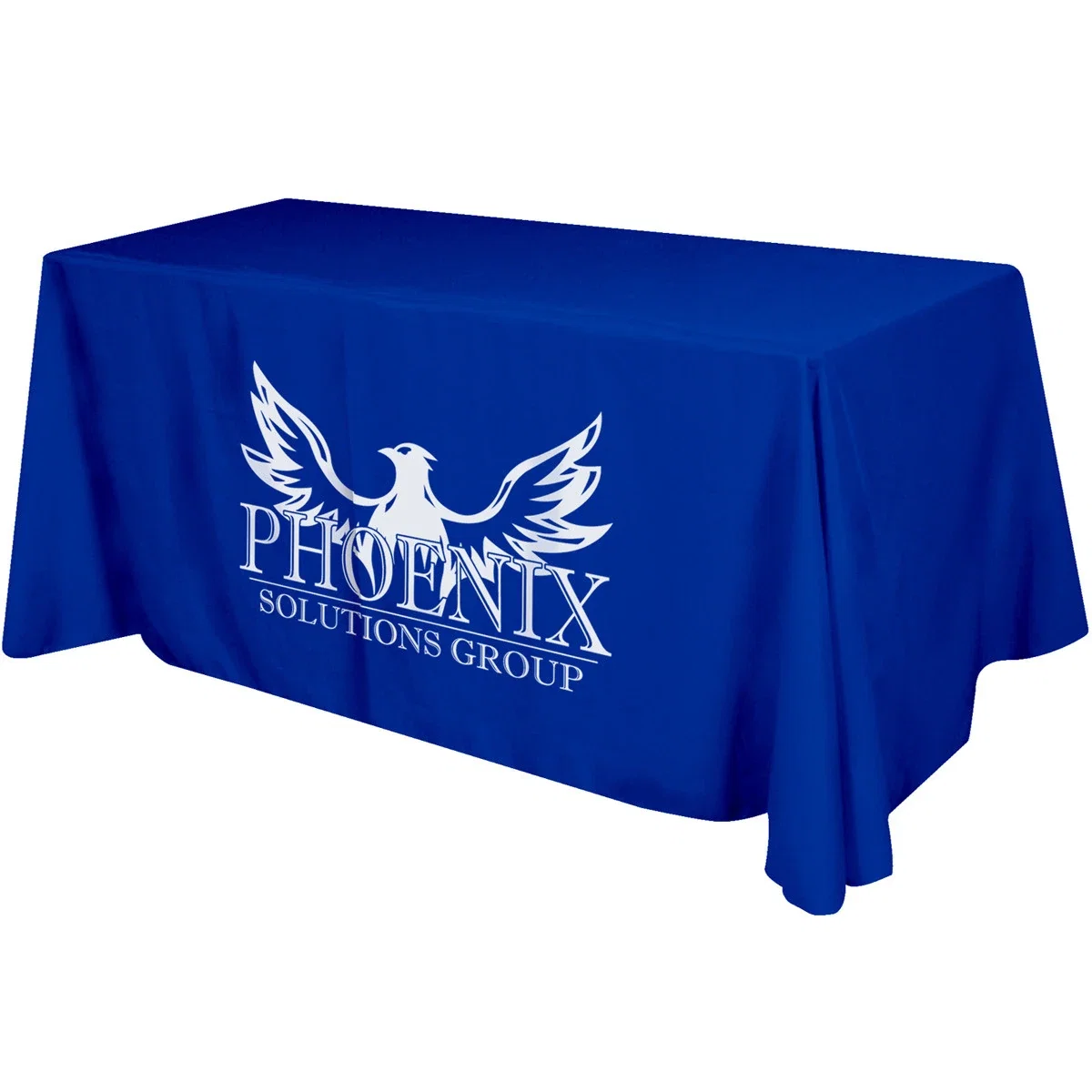 Flat 4-sided Table Cover - fits 6 foot standard table: Polyester — view 4