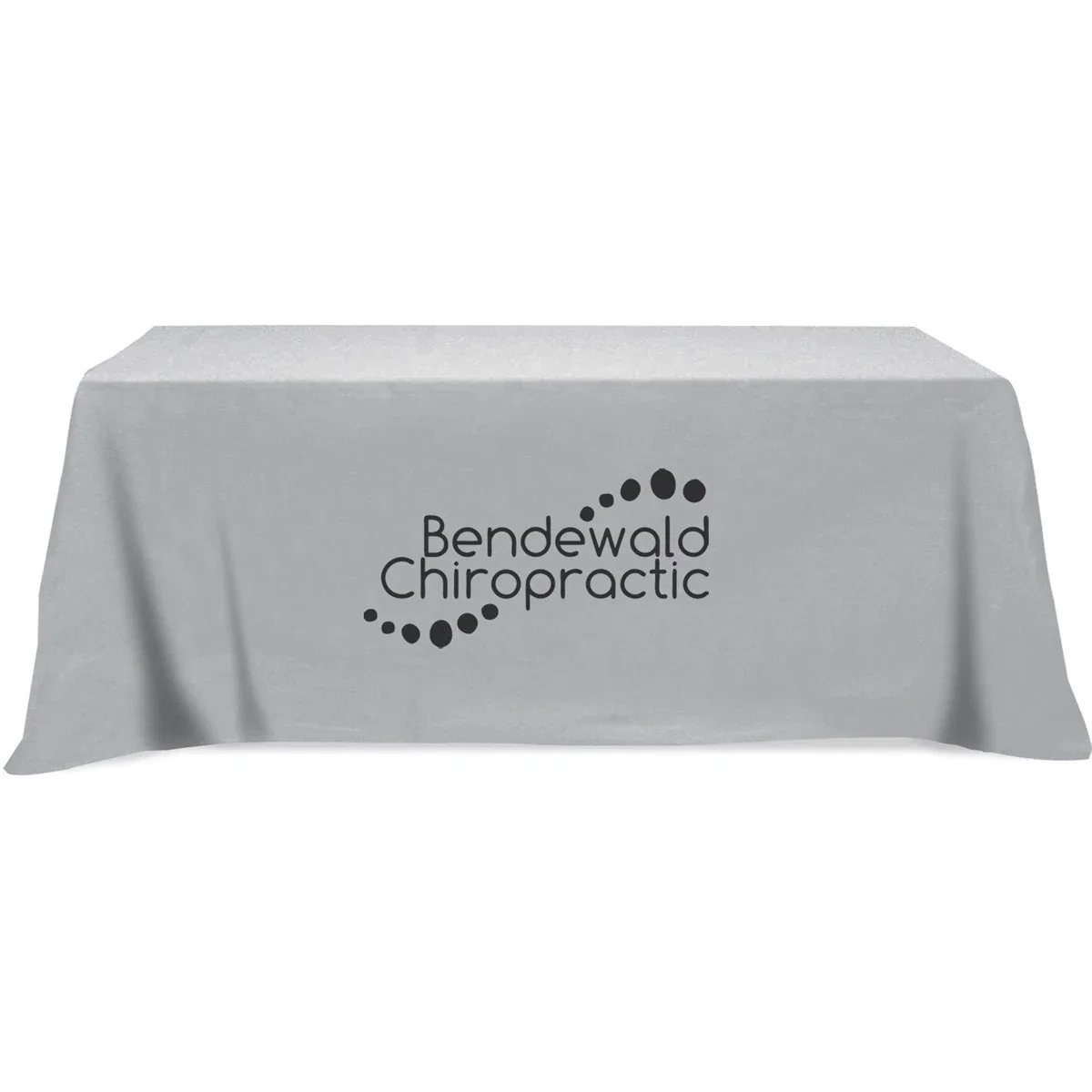 Flat 4-sided Table Cover - fits 8 foot standard table: Poly-Cotton — view 4