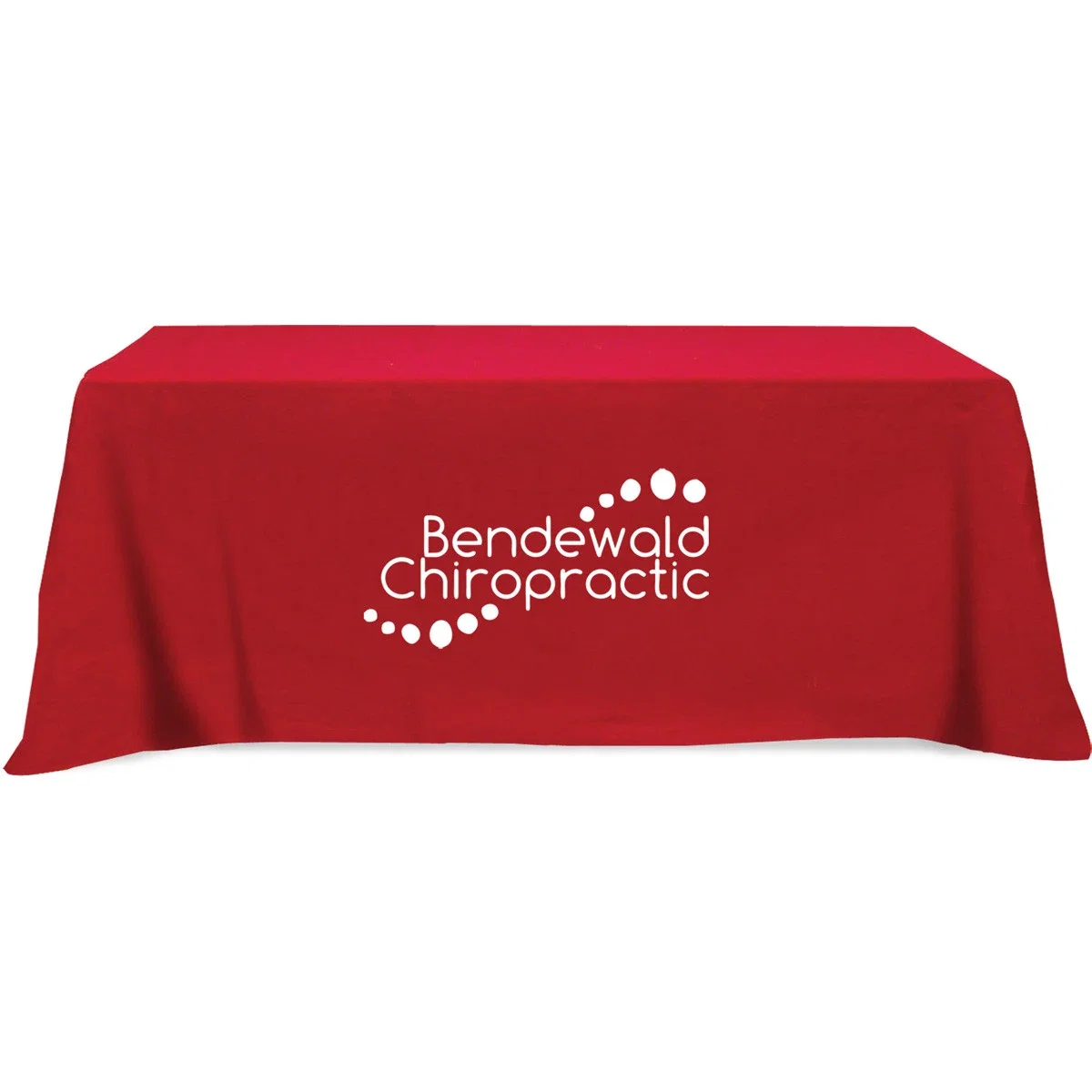 Flat 4-sided Table Cover - fits 8 foot standard table: Poly-Cotton — view 6