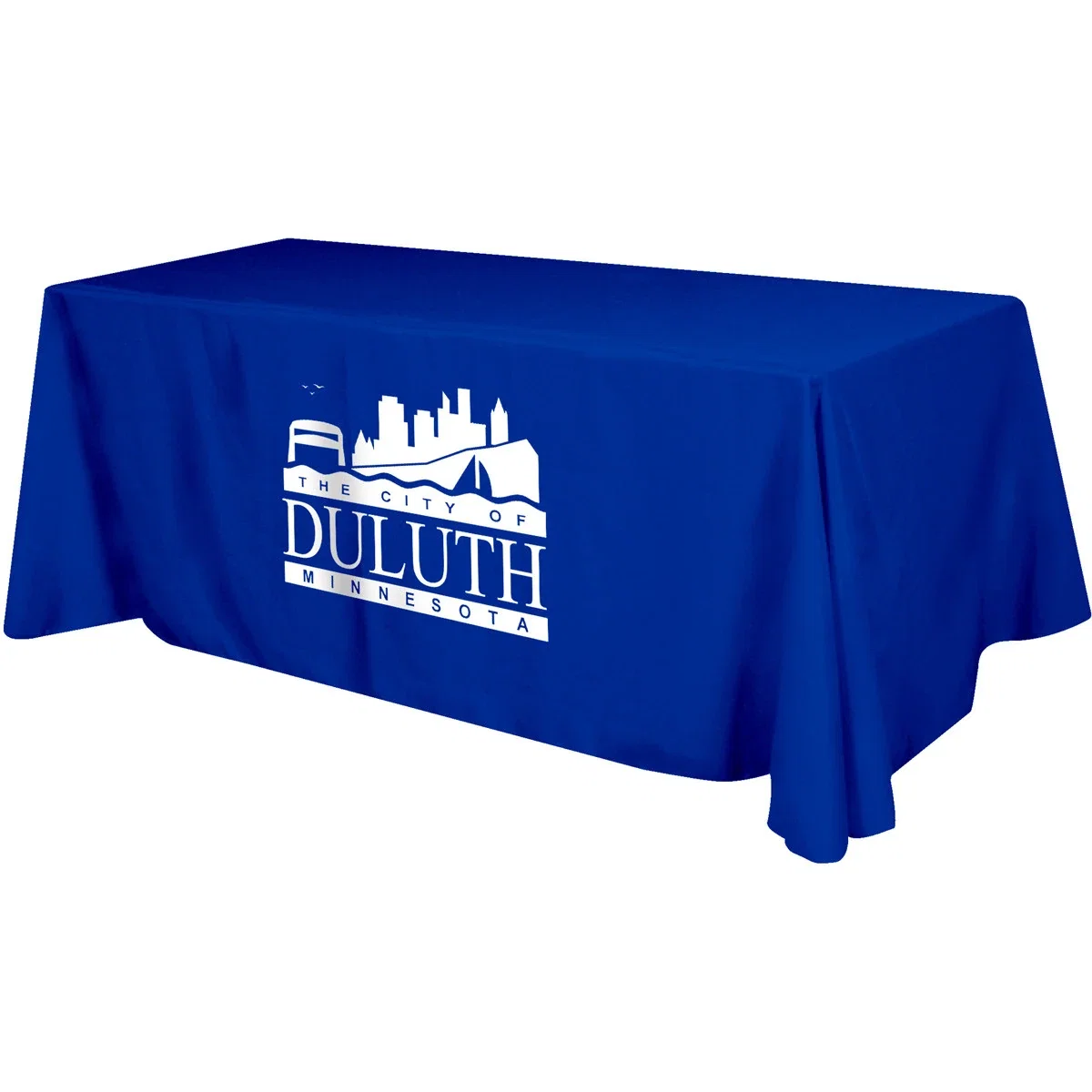 Flat 4-sided Table Cover - fits 8 foot standard table: Polyester — view 3