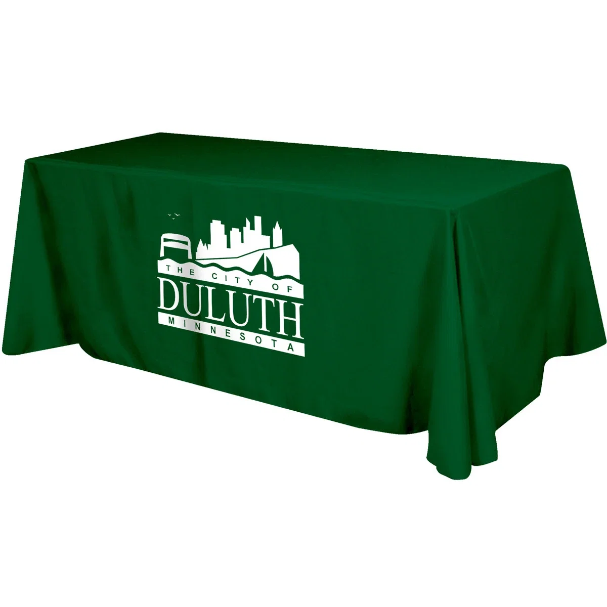 Flat 4-sided Table Cover - fits 8 foot standard table: Polyester — view 4