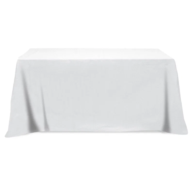 Flat Poly/Cotton 4-sided Table Cover - fits 6' standard table — view 4