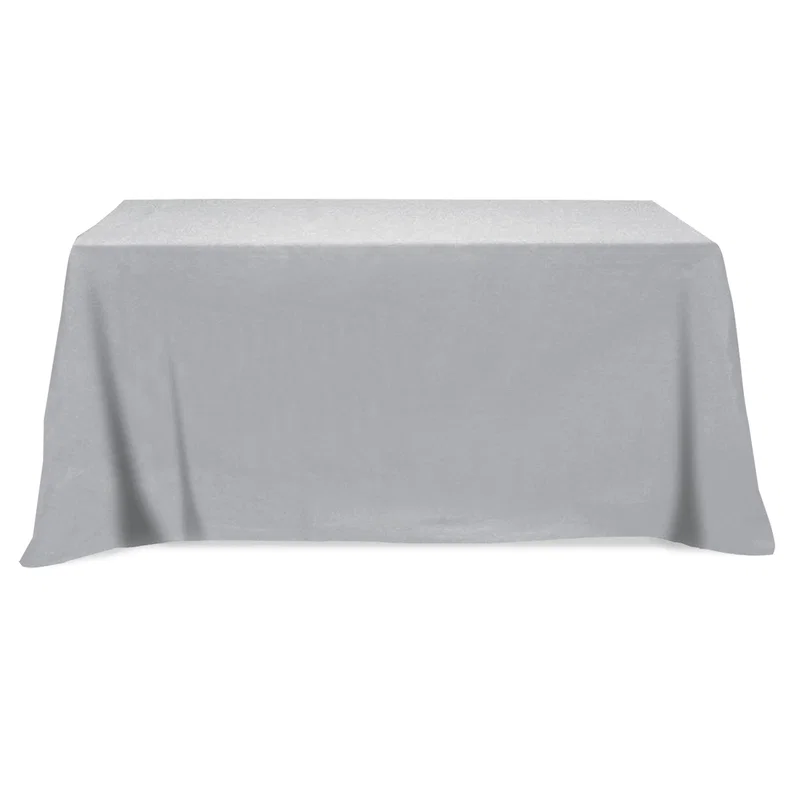 Flat Poly/Cotton 4-sided Table Cover - fits 6' standard table — view 5