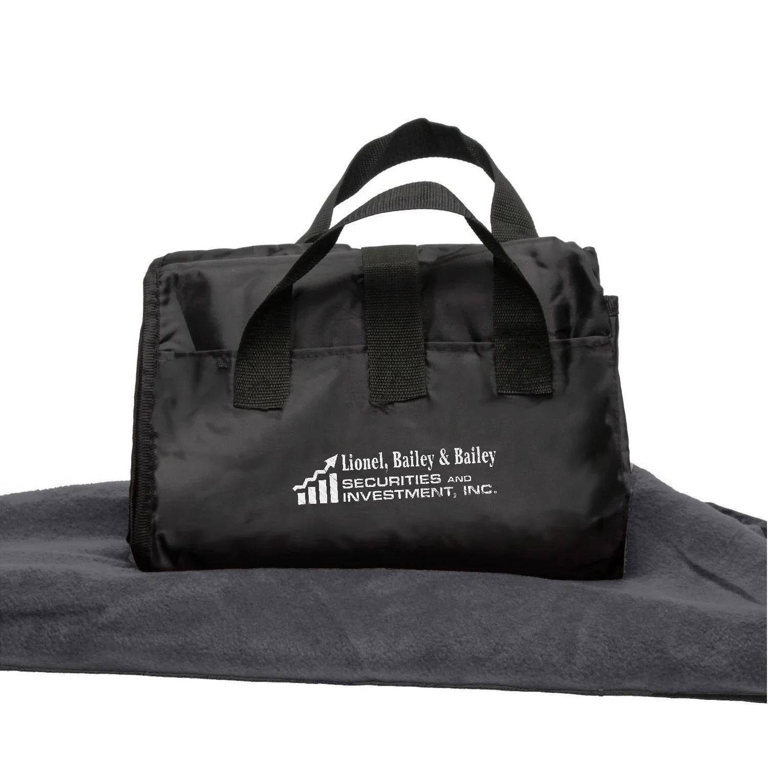 Fleece / Nylon Picnic Blanket — Gray — view 3